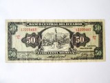 Ecuador 50 Sucres 1980 cu semnătura 3 rară