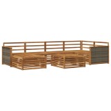 vidaXL Set de canapele de exterior 7 pcs natural 3383587