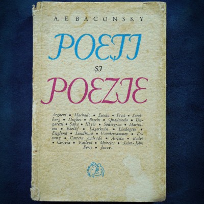 POETI SI POEZIE - A. E. BANCONSKY foto