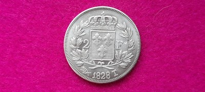 FRANTA 2 FRANCS 1828 , REPLICA foto
