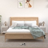 Set 2 Noptiere Gossi Albe 40x35x50 cm Lemn Compozit Moderne Elegante pentru Dormitor