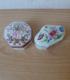 Lot 2 casete mici portelan