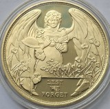 1 Crown 2017 Gibraltar, Battle of Ypres; Gold Plated , Proof, Capsula., km#1609a