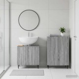 Cumpara ieftin Set de dulapuri pentru baie, 2 piese ZWOLLE Sonoma gri