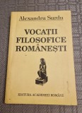 Vocatii filosofice Romanesti Alexandru Surdu