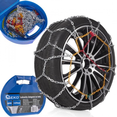 Set lanturi de zapada pentru roti KN110 3.5 / 12 mm, Geko G73876 foto