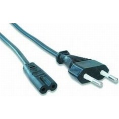 CABLU alimentare GEMBIRD casetofon, 1.8m, intrare Euro plug, iesire C7, bulk, black, &quot;PC-184/2&quot; (timbru verde 0.08 lei)