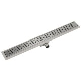 Scurgere dus inox 80 cm, sifon inclus, grila lucios, montaj facil, rezistenta acizi, debit mare