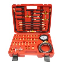 Trusa tester presiune sistem injectie Benzina 0-10 bar (0-140 PSI) cu manometru si adaptoare, compatibila Bosch CIS TBI multipunct - Breckner Germany