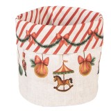 Cumpara ieftin Cos Craciun bumbac multicolor II &Oslash; 15x16 cm