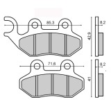 Placute Frana Fata Brembo SYM 125 Omologate MX_NEW