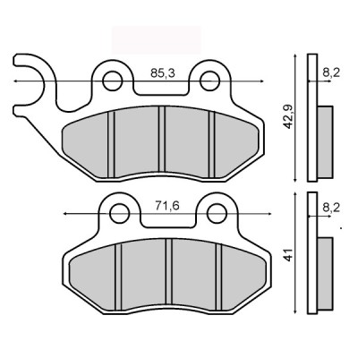Placute frana SYM 125 Brembo omologate Cod Produs: MX_NEW 225102750RM foto