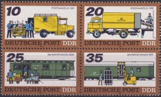 C4950 - Germania DDR 1978 - Transporturi bloc de 4 neuzat,perfecta stare