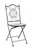 Cumpara ieftin Set 2 scaune pliabile otel ceramica multicolora Loire 38x46x92h