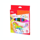 Creioane colorate 24 culori Deli ColoRun C003 20