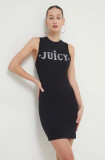 Juicy Couture rochie culoarea negru, mini, drept