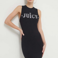 Juicy Couture rochie culoarea negru, mini, drept