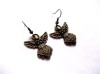 Cercei bronz cu &icirc;ngerași, fashion, lungime 18mm