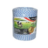 Fir pentru gard electric 500 m, 3 mm, alb-albastru, Breckner Germany
