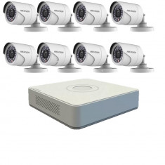 KIT 8 CAMERE SUPRAVEGHERE EXTERIOR HIKVISION SafetyGuard Surveillance