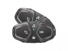 Intercom Moto Interphone Active Twin Pack, Bluetooth, Raza 1km, Autonomie 12h, Rezistent Apa, Sistem Comunicare 2 Motociclete
