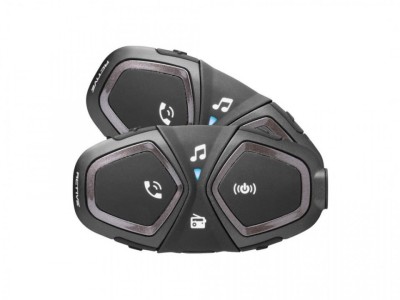 Sistem comunicare moto Intercom INTERPHONE ACTIVE Twin Pack foto