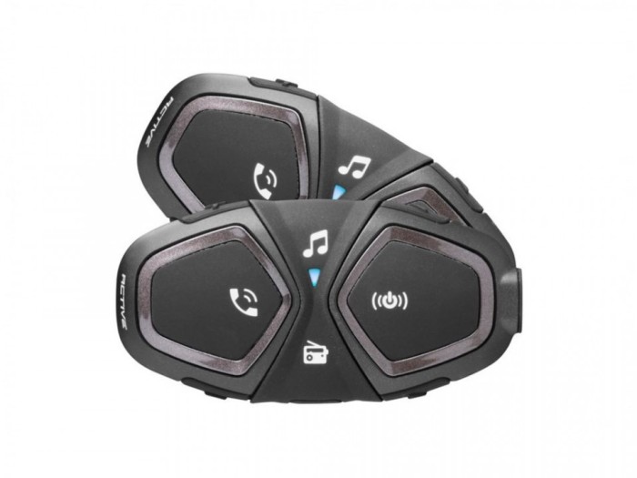 Sistem comunicare moto Intercom INTERPHONE ACTIVE Twin Pack