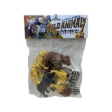 Set 5 Animale Salbatice Jucarie, Figurine Realiste Plastic, Recomandat 3+ Ani