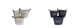 Cumpara ieftin Set 6 ghivece flori fier 32 x 21 x 24, 37 x 26 x 27, 43 x 29 x 30 cm