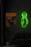 Decoratiune luminoasa LED, Scream, Benzi flexibile de neon, DC 12 V, Verde