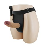 Cumpara ieftin Strap-On Cu Vibratii Draven, Brun, 17.5 cm, Pretty Love