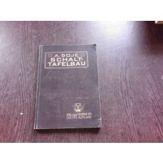 SCHALTTAFELBAU - A. BOJE (CARTE IN LIMBA GERMANA)