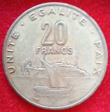 (M1568) MONEDA DJIBOUTI - 20 FRANCS 1983, EXOTICA