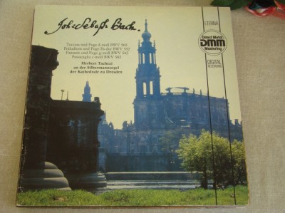 J. S. BACH - Concert de Orga Herbert Tachezi - LP Vinil Colectie ETERNA foto