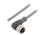 Cablu de Conectare M12 &icirc;n Unghi 5m 250VAC 3,1A