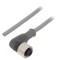 Cablu de Conectare M12 &icirc;n Unghi 5m 250VAC 3,1A