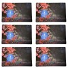 Set suport farfurie pentru servirea mesei, model Pufo Colour of Autumn, 6 bucati