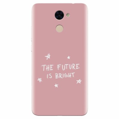 Husa silicon pentru Huawei Enjoy 7 Plus, The Future Is Bright foto