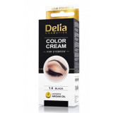 Vopsea sprancene Delia Negru 15ml, Delia Cosmetics