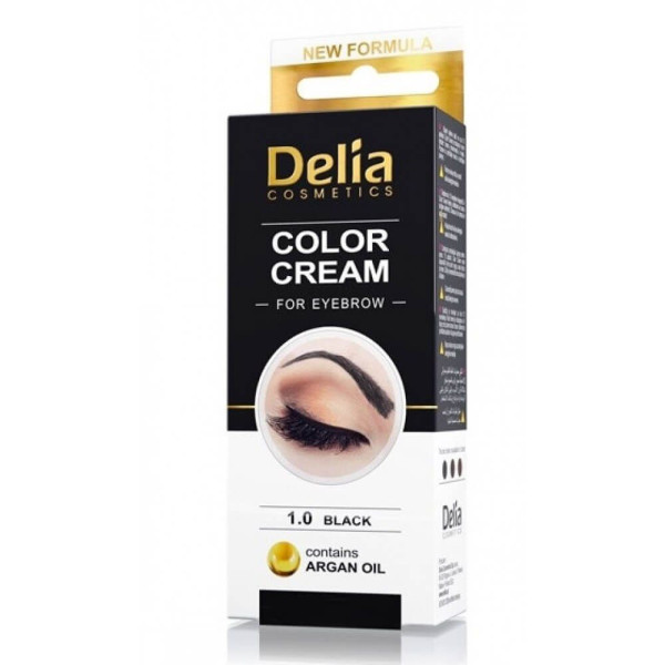 Vopsea sprancene Delia Negru 15ml