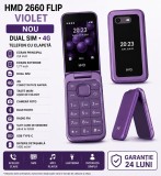 Cumpara ieftin Telefon Mobil HMD 2660 Flip Dual SIM 4G Violet , Nou , Garantie 24 Luni