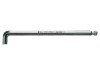 Cheie Imbus Wera Hex-Plus Sferic 5mm, Otel, Crom, 160mm Lungime