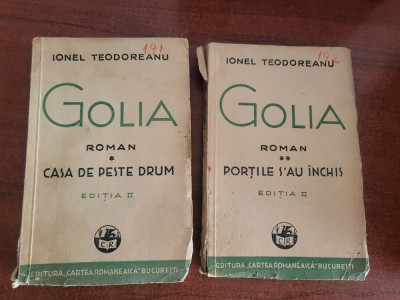 Golia vol.1 si 2 de Ionel Teodoreanu foto