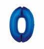 Balon folie sub forma de cifra, culoare albastra 92 cm-Tip Cifra 0, Oem