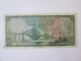 Rara! Scotia 1 Pound 1963,bancnota din imagini