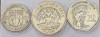 MAURITIUS Set / Lot 13 , 3 Monede : 1 Rupee 2005 + 5 Rupees 1992 + 10 Rupees 2000, Africa, Cupru-Nichel