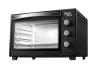 Cuptor electric ZILAN ZLN-3727, 45L, 2000W, Negru, Ventilator, Geam Dublu, Timer 60min, 230&deg;C