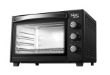 Cuptor electric cu ventilator ZILAN ZLN-3727 Negru, Capacitate 45L, Putere 2000W, Geam dublu, Temporizator 60 min, Temperatura maxima 230 grade celsiu