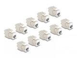 Set 10 buc modul keystone RJ45 LSA Cat.6A toolfree Alb, Delock 88119