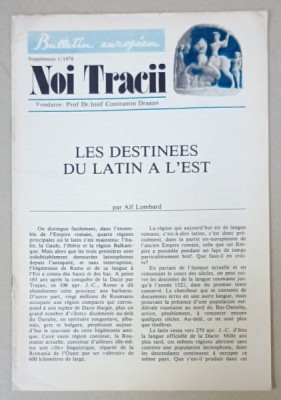 NOI TRACII , REVISTA FONDATA DE JOSIF CONSTANTIN DRAGAN , NR.1, 1978 foto